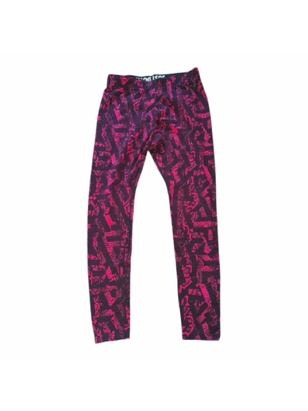 Nike Women's Leggings - Vibrant Pink and Black